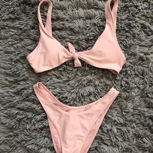 Pink/blush Forever 21 two piece bikini